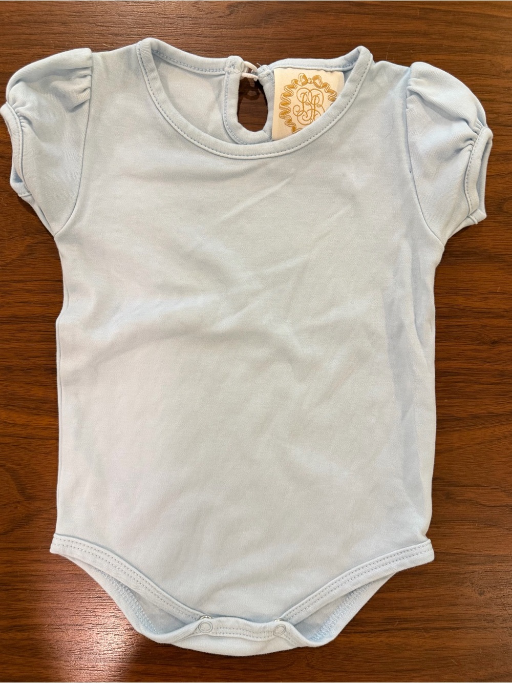 TBBC light blue onesie size 6-12 months